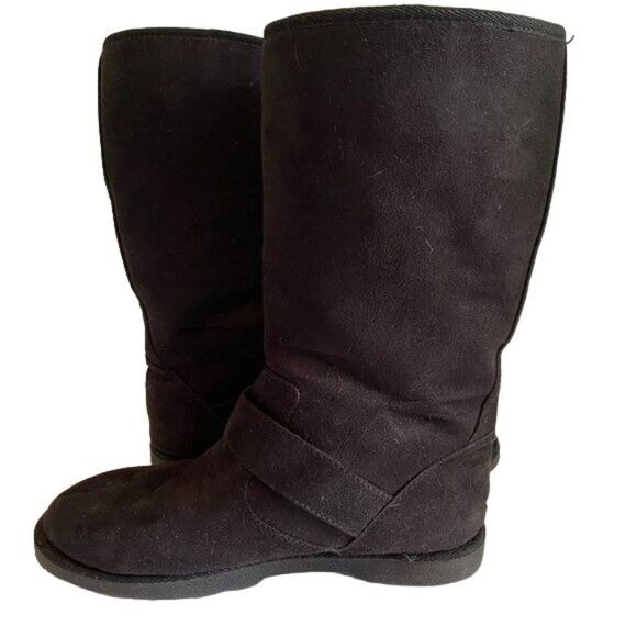So Black Boots with Buckles Womens Size 7 - Picture 3 of 13